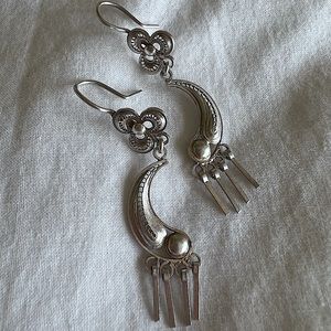 Traditional Ecuadorian Silver Filigree Earrings